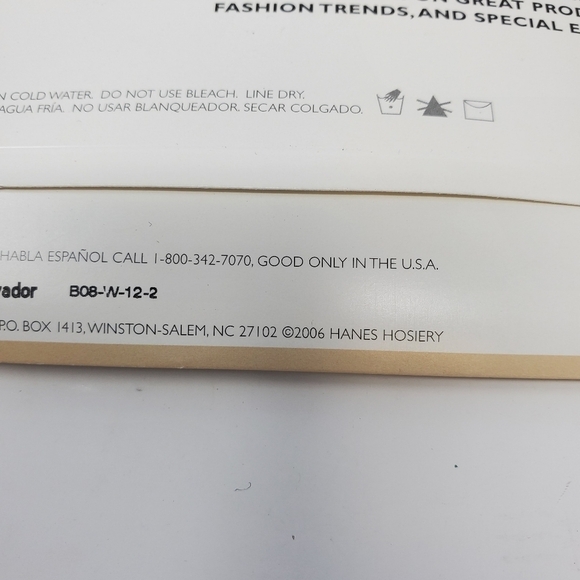 NOS HANES LOT 3 OF NYLON PANTYHOSE SHEER WHITE BLACK VARIOUS SIZES WOMEN HOSIERY - Picture 8 of 14